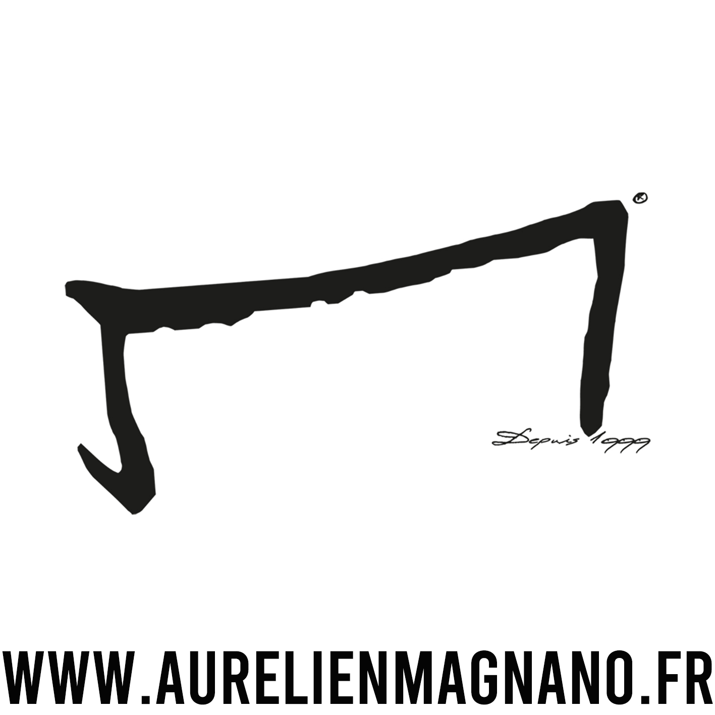 Le logo du salon de coiffure et barbier Aurelien Magnano Le logo du salon de coiffure et barbier Aurelien Magnano